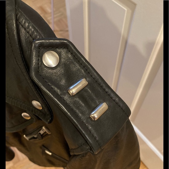 BLK DNM Leather biker Jacket No.65. Size Medium. BNWT - Picture 11 of 15